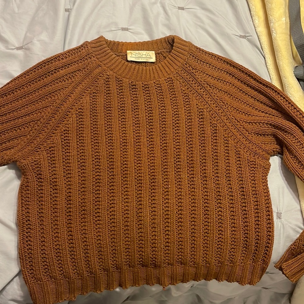 Brown sweater
